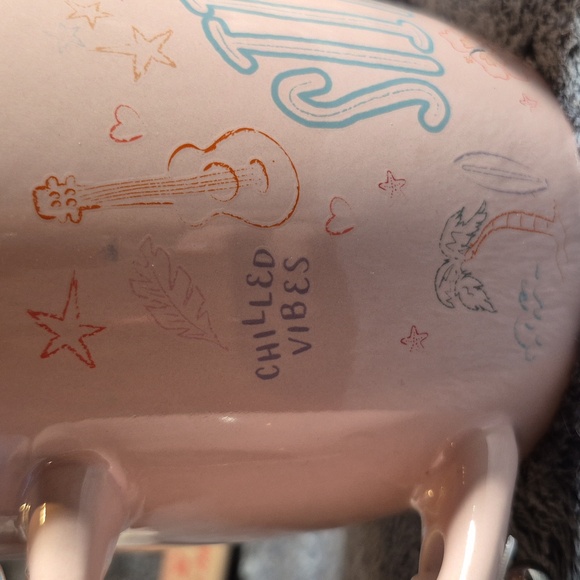 NWT Pink and Blue Stitch Mug with Figurine Stirrer - Picture 8 of 12